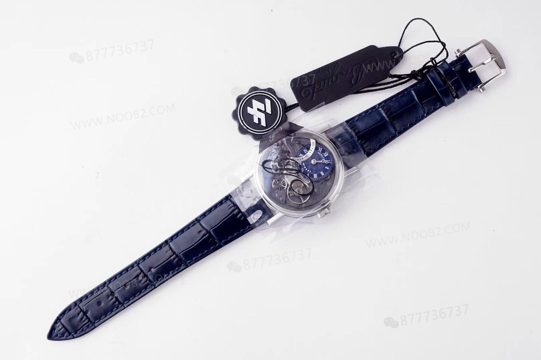 ZF Factory Breguet Tradition serisi retrograde saniyeli replika saat, mavi kadran — 10. fotoğraf