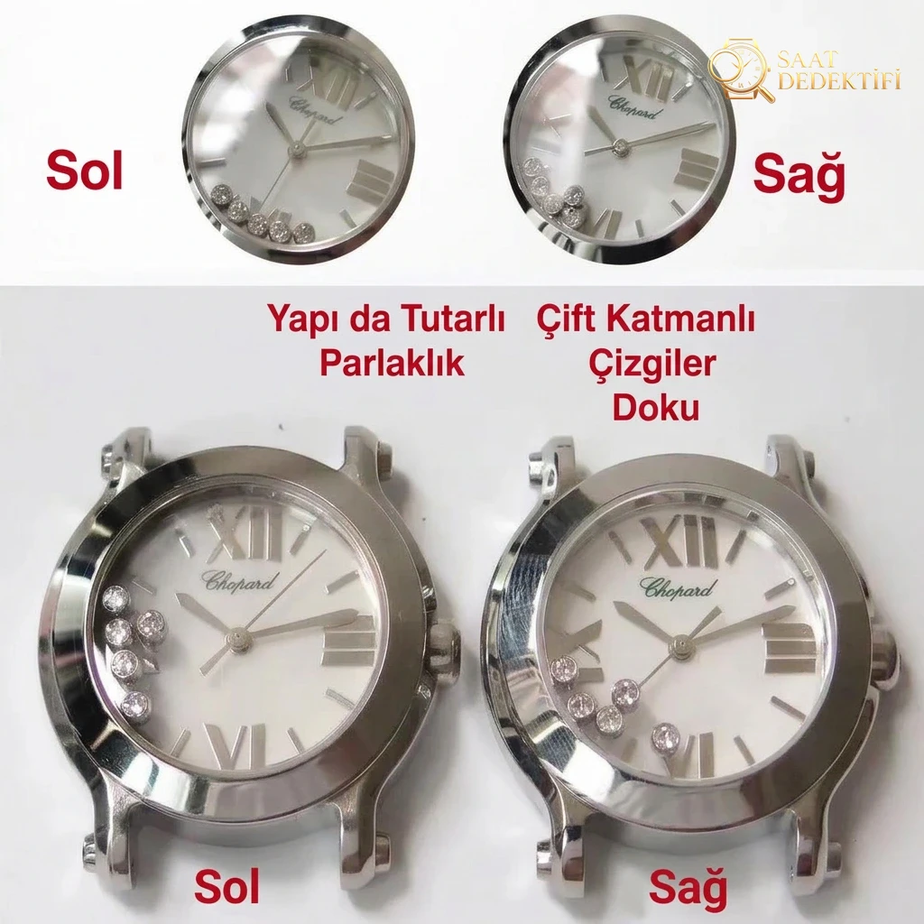ZF Factory Chopard Happy Diamonds 278509 Kuvars Kadın Saati Replikası Nasıl? - Kasa Profili ve Kurma Kolu İncelemesi