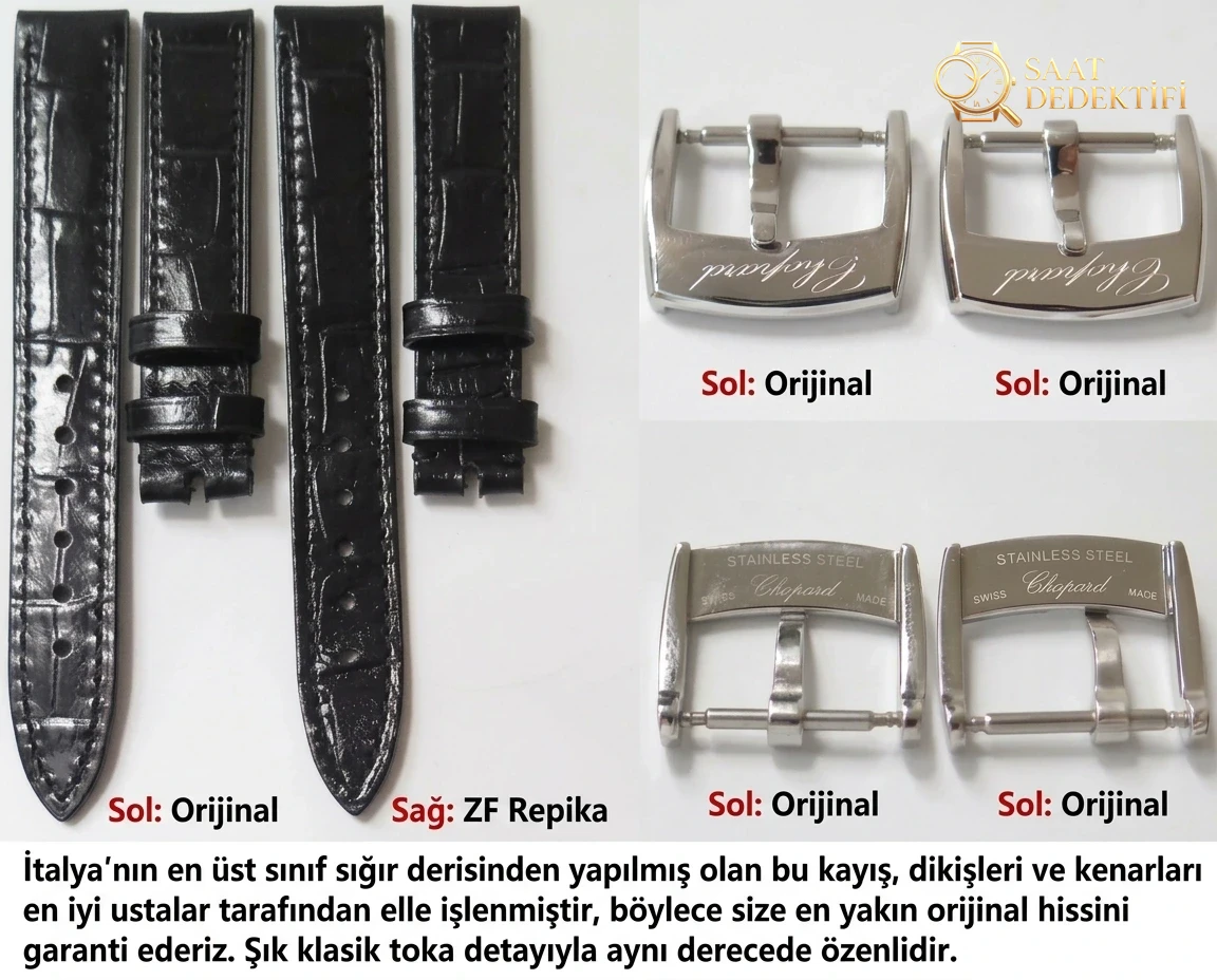 ZF Factory Chopard Happy Diamonds 278509 Kuvars Kadın Saati Replikası Nasıl? - Mekanizma Zemberek ve Balans Detayı