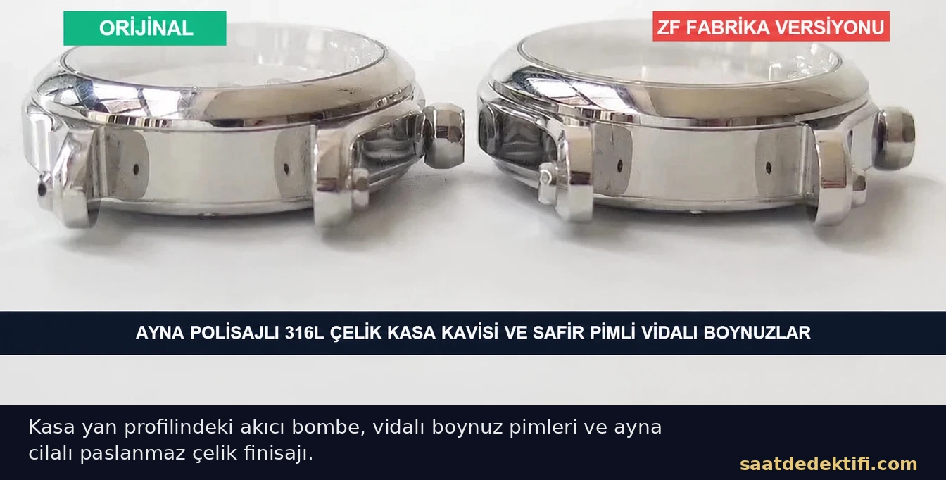 Chopard Happy Sport kasa yan profili ve boynuz karşılaştırması