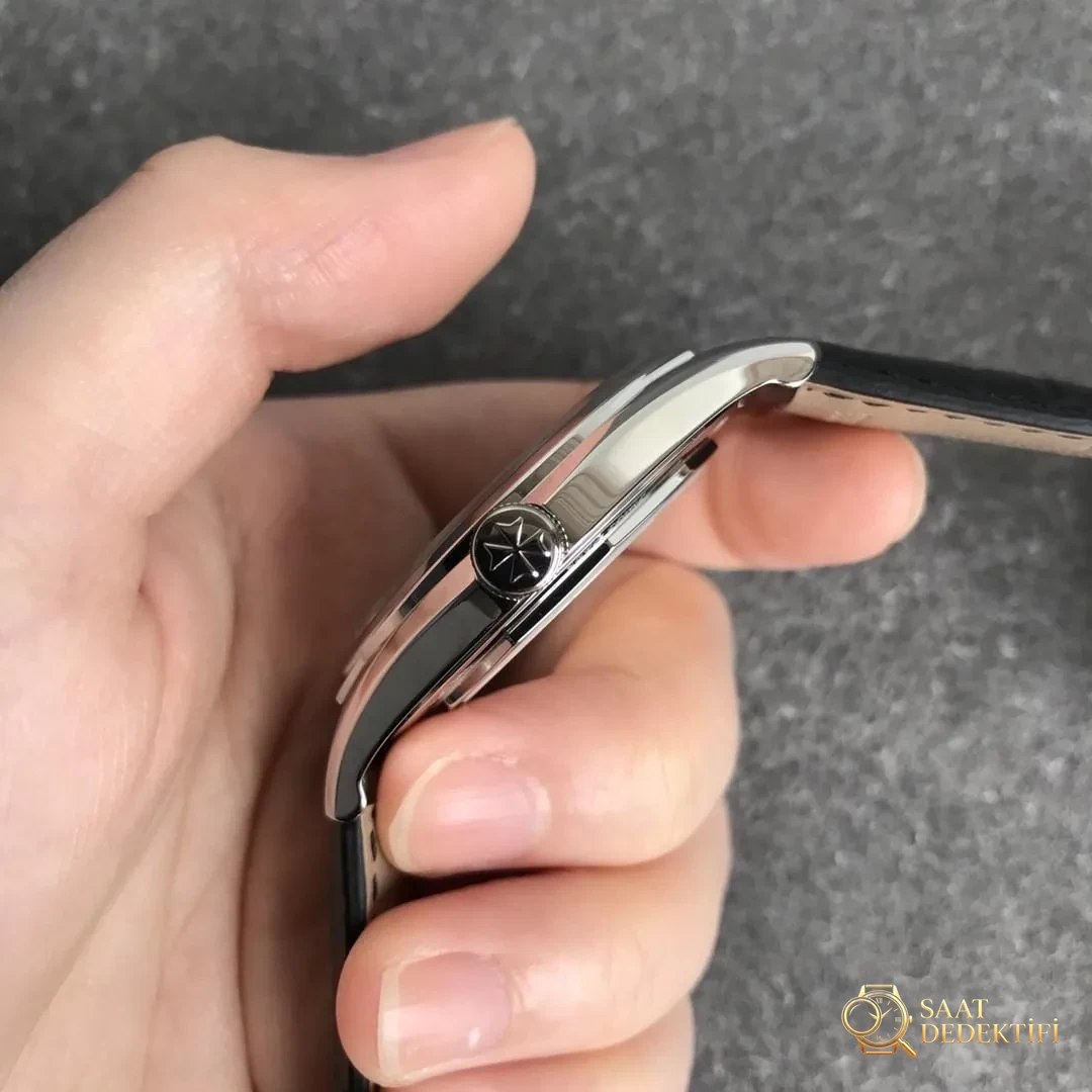 ZF Factory Fiftysix serisi 4600E Vacheron Constantin üç iğneli saatin işçiliği nasıl? - Kasa Profili ve Kurma Kolu İncelemesi