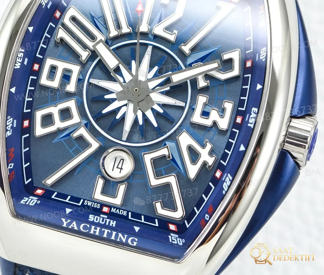 ZF Factory Franck Muller V45 Mavi Yacht Replika Saat İncelemesi - Arka Kapak ve Mekanizma Detayı