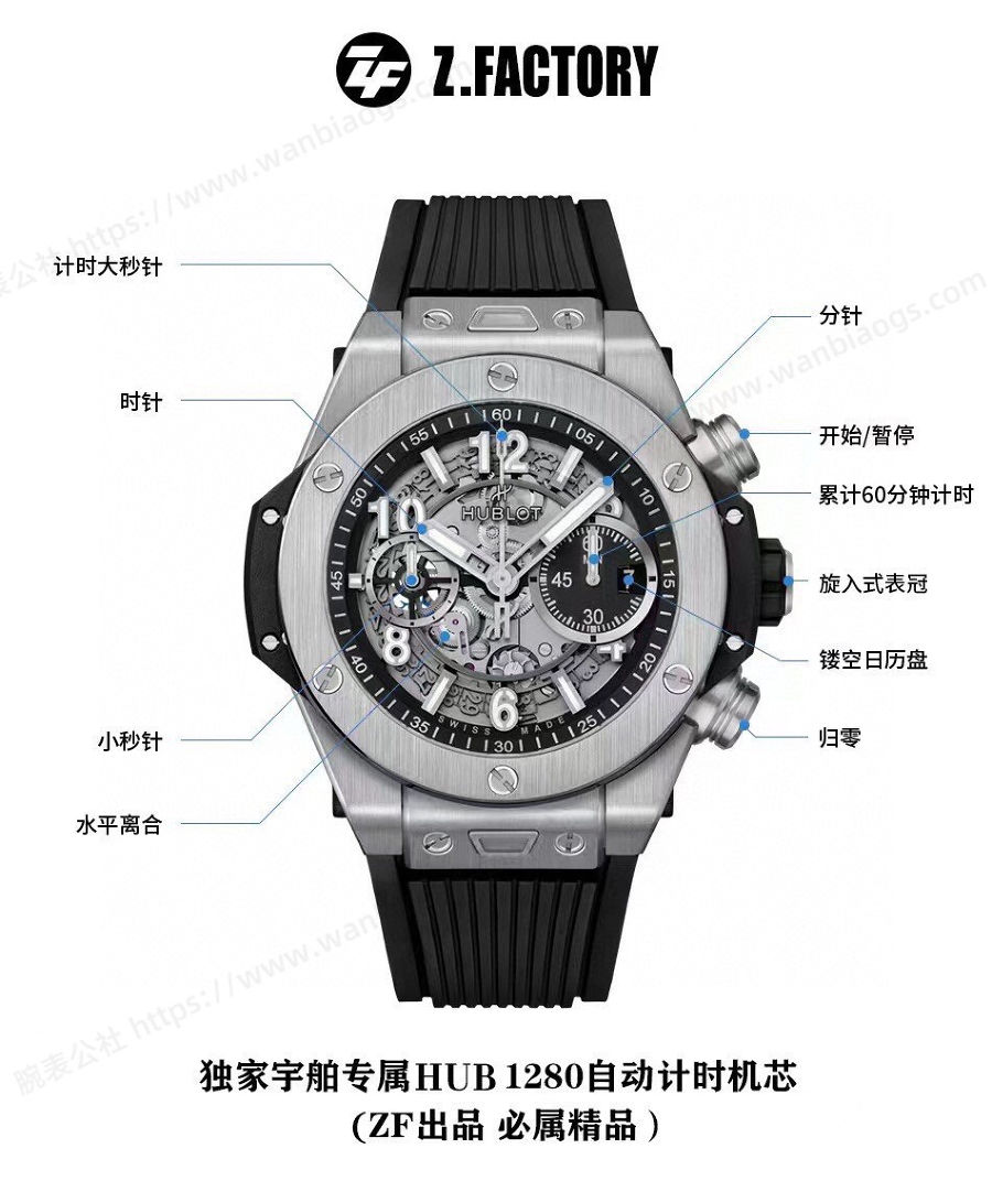 ZF Factory Hublot Big Bang saat incelemesi — 1. fotoğraf