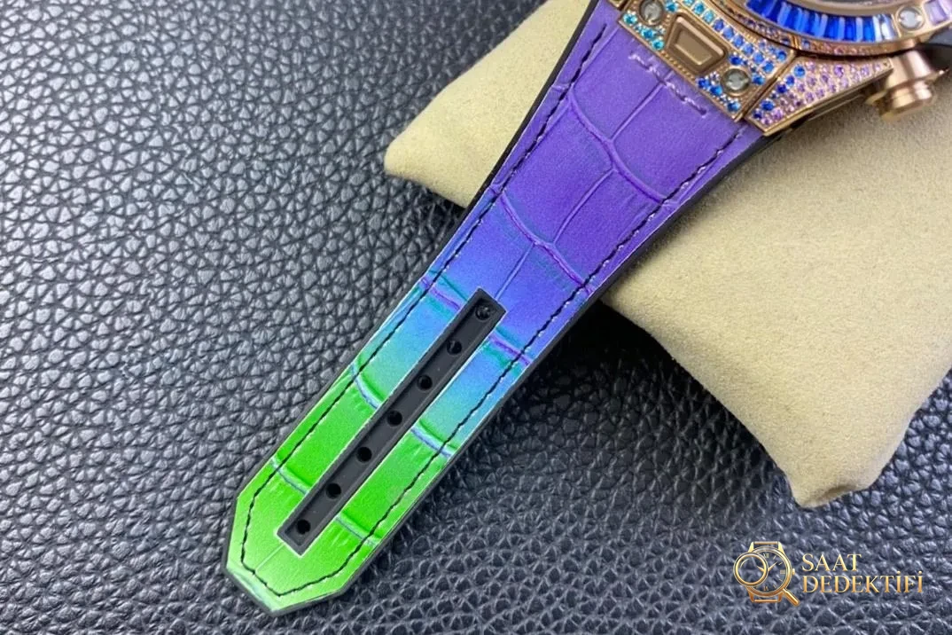 ZF Factory Hublot BIG BANG Unico Gökkuşağı Sürümü Big Bang Kol Saati İncelemesi - Fosfor ve Super-LumiNova Gece Görünümü