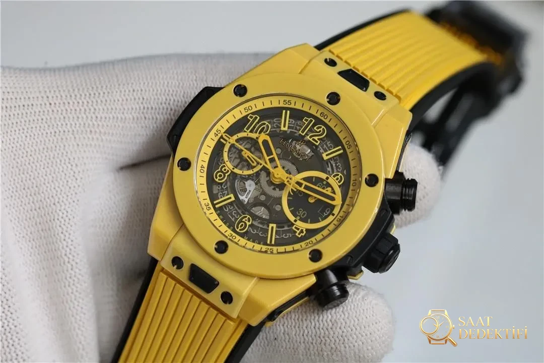 ZF Factory Hublot Unico Big Bang renkli seramik kasalı saatin kalitesi iyi mi? - Arka Kapak ve Mekanizma Detayı