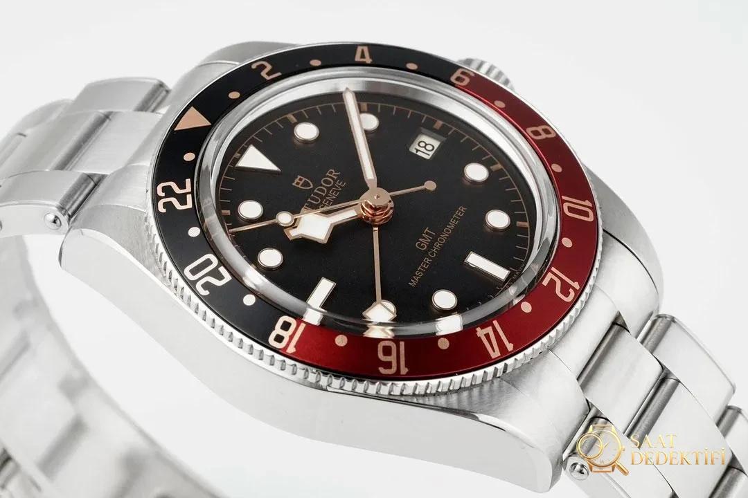 [ZF Factory iddialı yapım-Tudor Black Bay 1958 GMT «Kola Bezel» koleksiyonluk replika] - Klips Kilidi ve Lazer Damgalar
