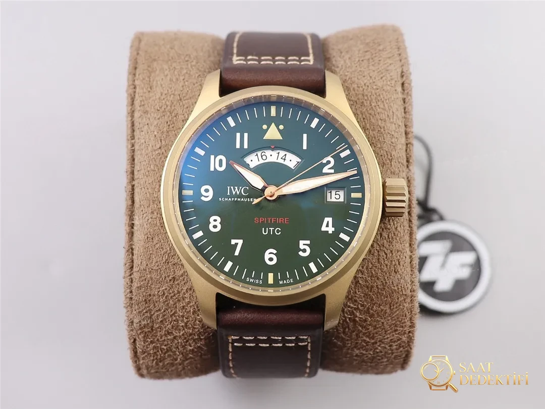 ZF Factory IWC Bronz Spitfire UTC Özel Sürüm Saatin İşçilik İncelemesi - Kadran Detayı ve Bezel İşçiliği