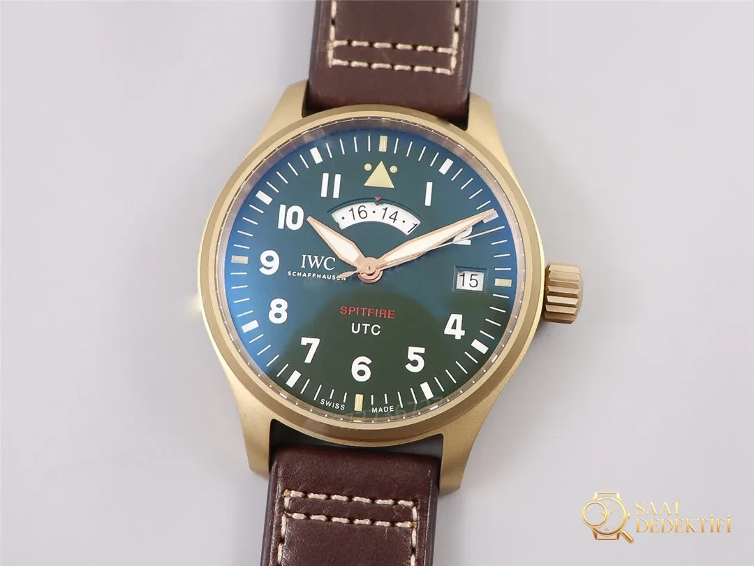 ZF Factory IWC Bronz Spitfire UTC Özel Sürüm Saatin İşçilik İncelemesi - Kasa Profili ve Kurma Kolu İncelemesi