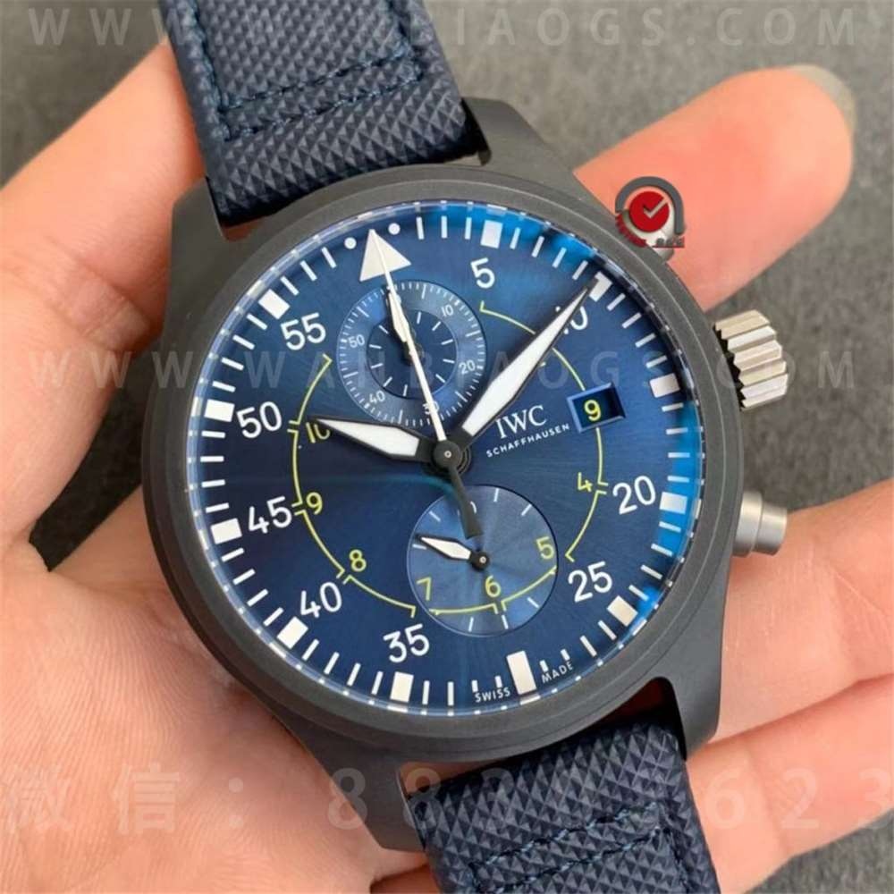 ZF Factory IWC Pilot Serisi «Blue Angels Özel Versiyonu» Kronograf Kol Saati İşçilik İncelemesi — 2. fotoğraf