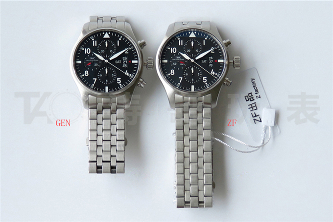 ZF Factory IWC Pilot serisi IW377704 Le Petit Prince özel versiyon kronograf replika saat gerçek-replika karşılaştırması ve orijinal incelemesi — 2. fotoğraf