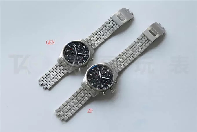 ZF Factory IWC Pilot serisi IW377704 Le Petit Prince özel versiyon kronograf replika saat gerçek-replika karşılaştırması ve orijinal incelemesi — 3. fotoğraf