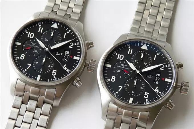 ZF Factory IWC Pilot serisi IW377704 Le Petit Prince özel versiyon kronograf replika saat gerçek-replika karşılaştırması ve orijinal incelemesi — 5. fotoğraf