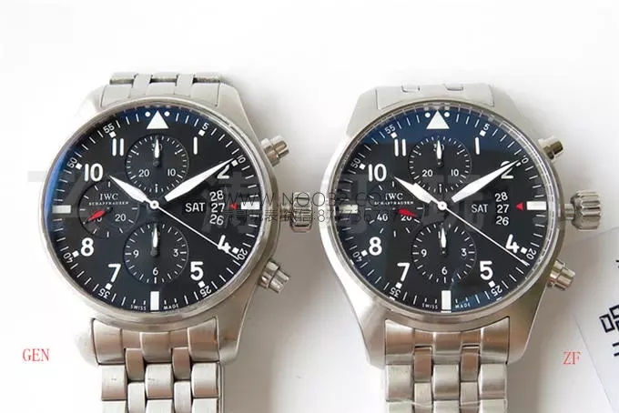 ZF Factory IWC Pilot serisi IW377704 Le Petit Prince özel versiyon kronograf replika saat gerçek-replika karşılaştırması ve orijinal incelemesi — 47. fotoğraf