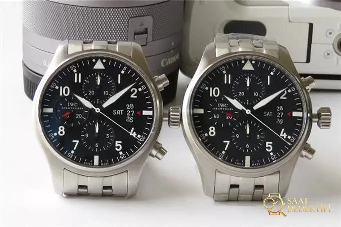 ZF Factory IWC Pilot serisi IW377704 Le Petit Prince özel versiyon kronograf replika saat gerçek-replika karşılaştırması ve orijinal incelemesi - Bilekte Duruş ve Kasa Orantısı
