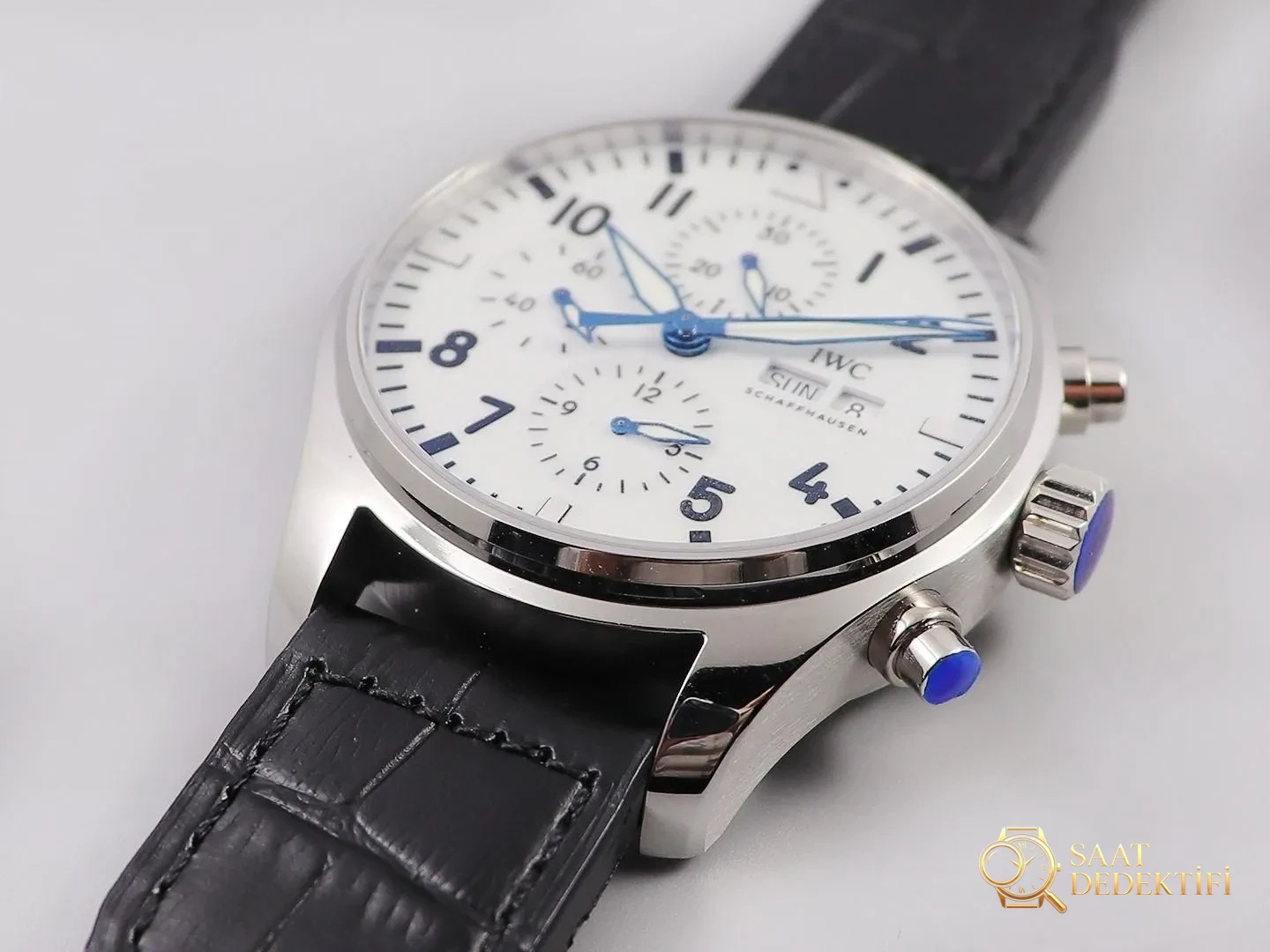 ZF Factory IWC Pilot Spitfire 150. Yıl beyaz kadranlı IWC377725 işçilik nasıl? - Kadran Detayı ve Bezel İşçiliği