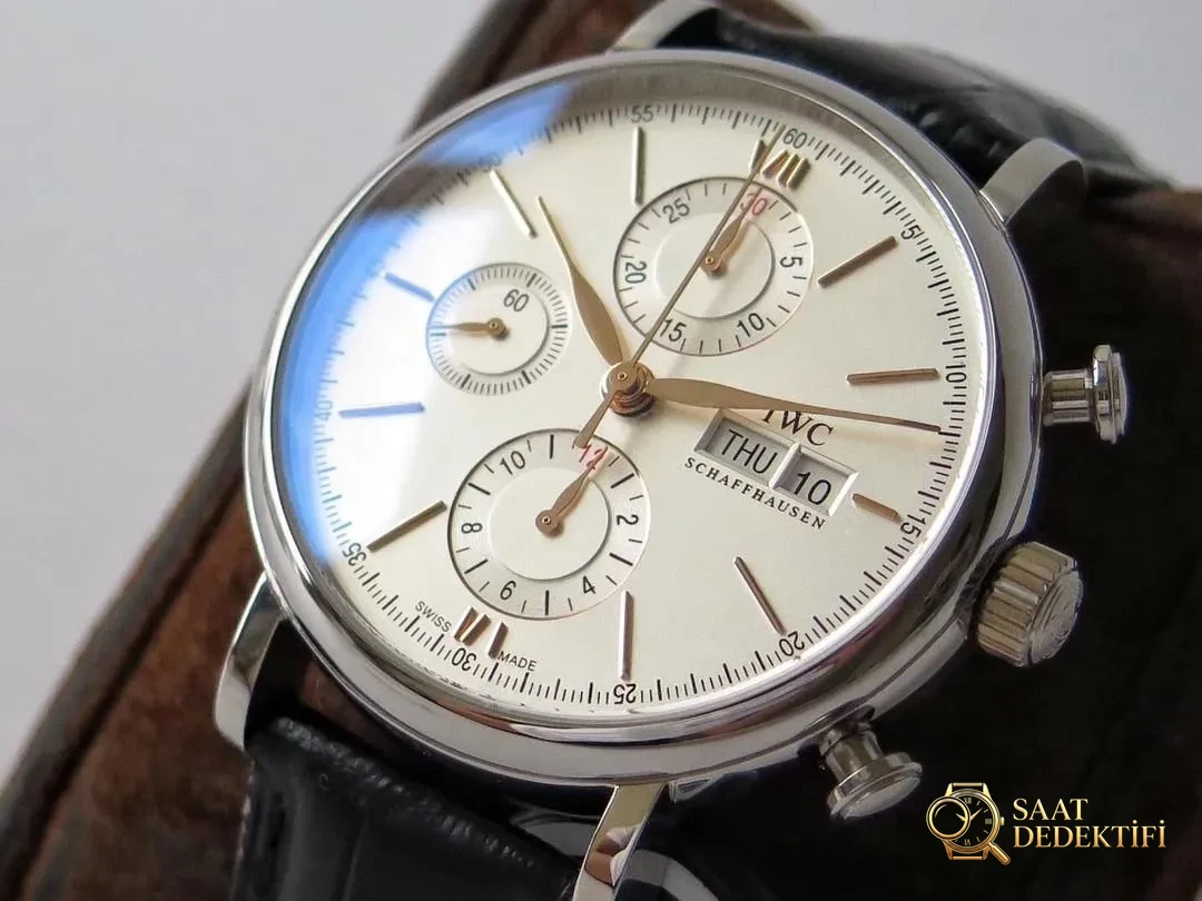 ZF Factory IWC Portofino Kronograf İşçilik İncelemesi - Kadran Detayı ve Bezel İşçiliği