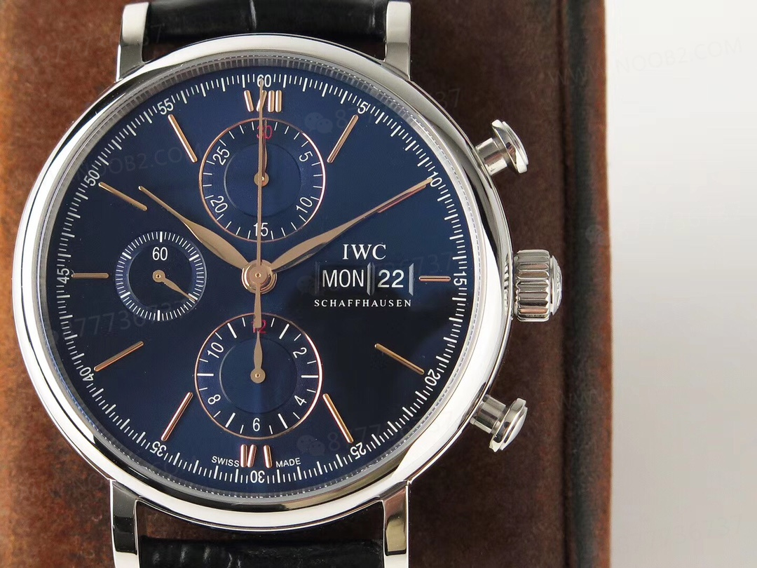 ZF Factory IWC Portofino Kronograf Mavi Kadran Altın Akrep-Yelkovan İncelemesi — 3. fotoğraf