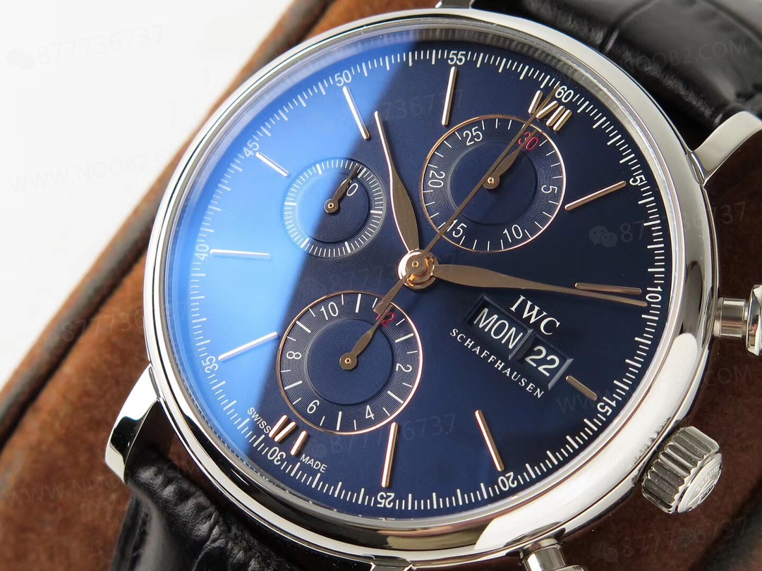 ZF Factory IWC Portofino Kronograf Mavi Kadran Altın Akrep-Yelkovan İncelemesi — 4. fotoğraf