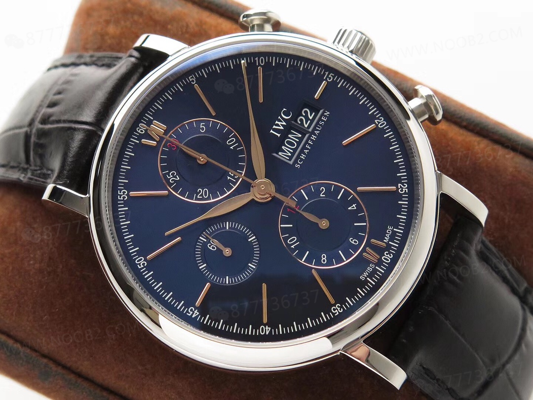 ZF Factory IWC Portofino Kronograf Mavi Kadran Altın Akrep-Yelkovan İncelemesi — 5. fotoğraf