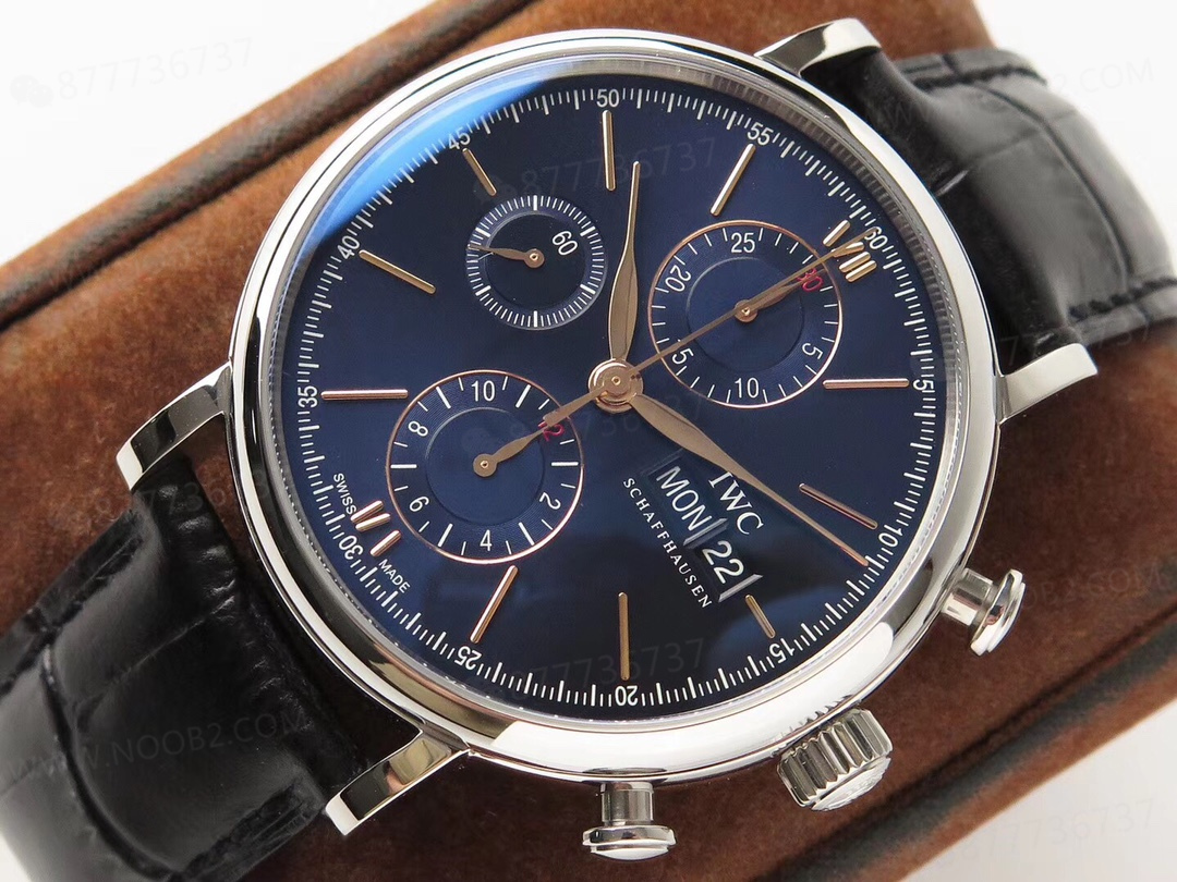 ZF Factory IWC Portofino Kronograf Mavi Kadran Altın Akrep-Yelkovan İncelemesi — 6. fotoğraf