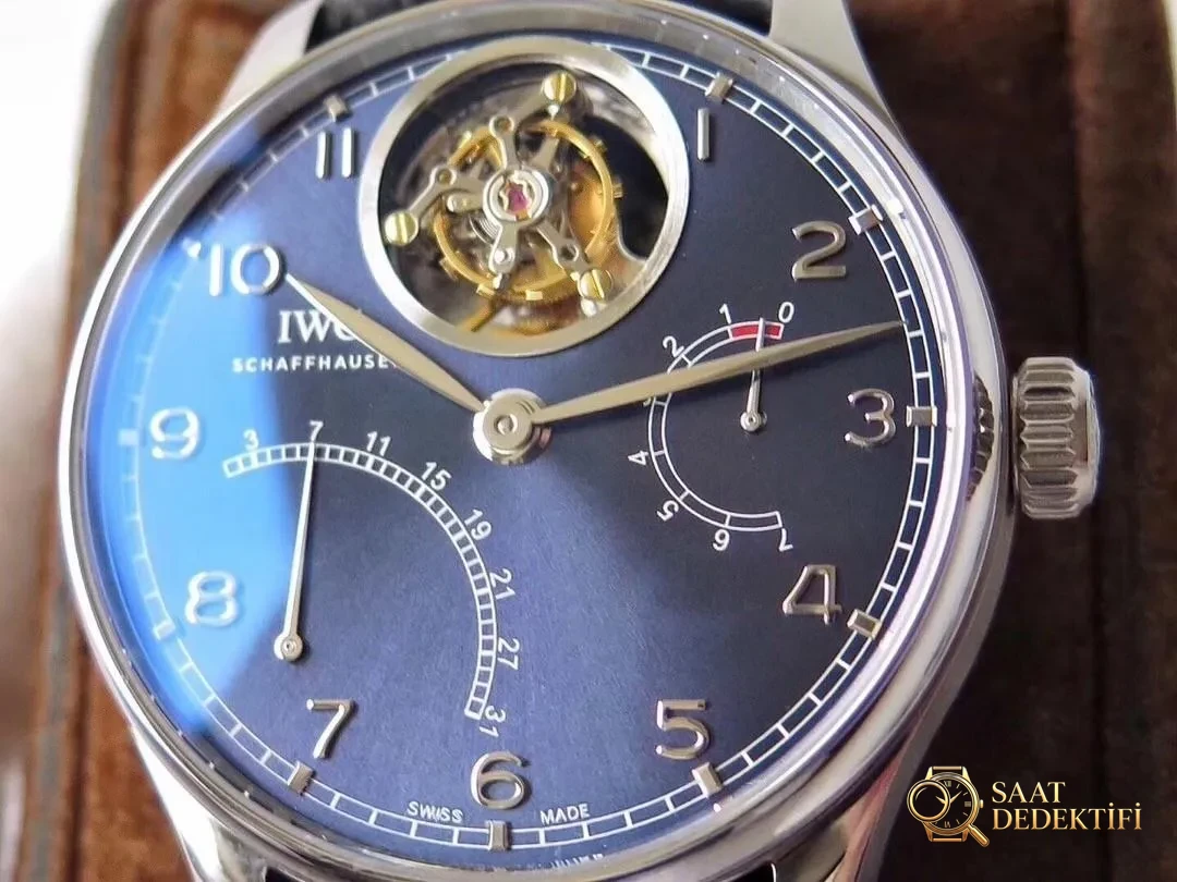 ZF Factory IWC Portugieser 12 Pozisyon Tourbillon Flyback Takvim Gerçek Güç Rezervi Göstergesi 44 mm Replika Saat İncelemesi - Mekanizma Çark Dizilimi ve Taş Yatakları