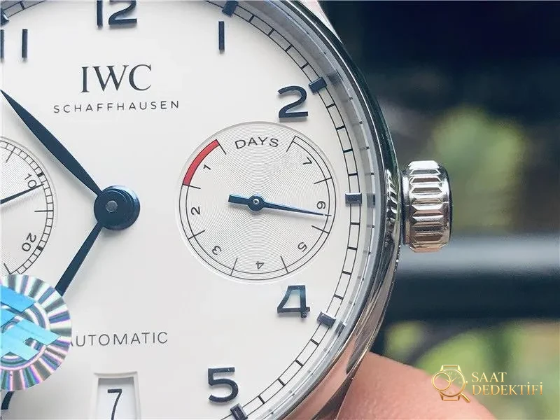 ZF Factory IWC Portugieser 7 Günlük V5 Versiyonu Kol Saati Detaylı İnceleme - Kasa Profili ve Kurma Kolu İncelemesi