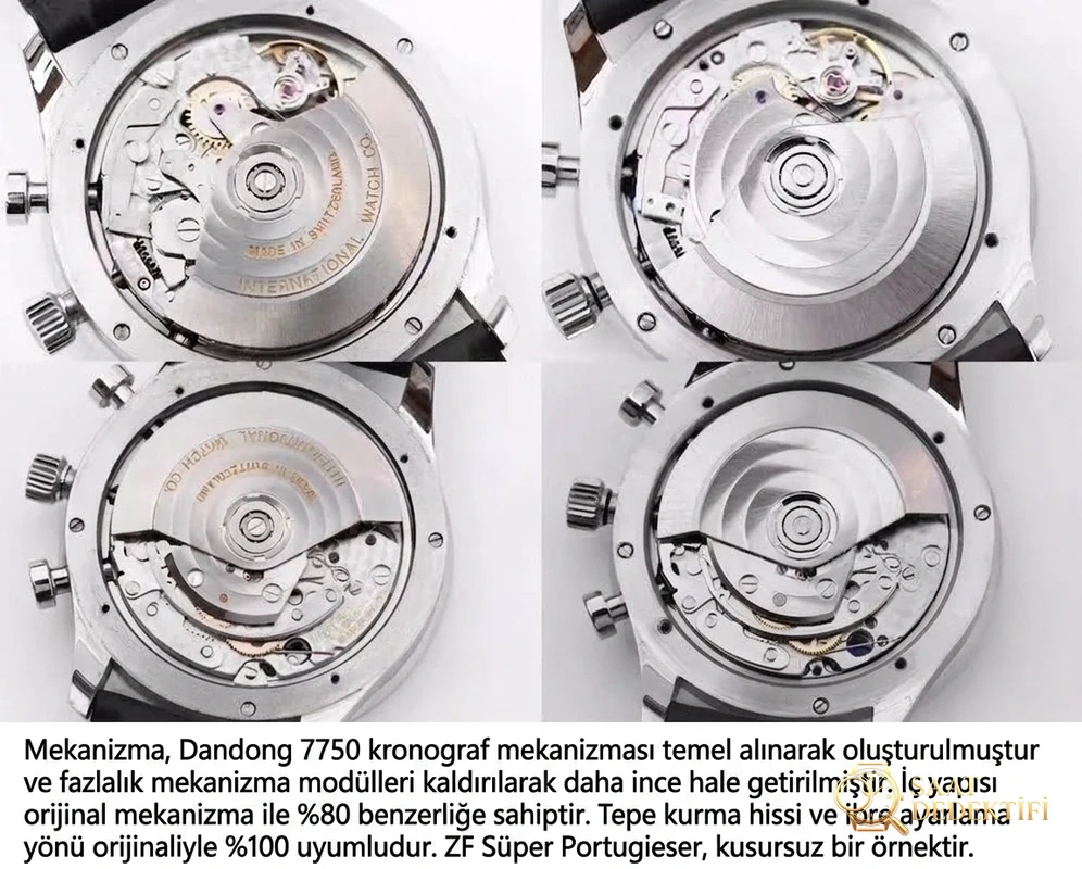 ZF Factory IWC Portugieser Kronograf ile Portugieser 7 Günlük karşılaştırması: Hangisi almaya değer? - Bilekte Duruş ve Kasa Orantısı