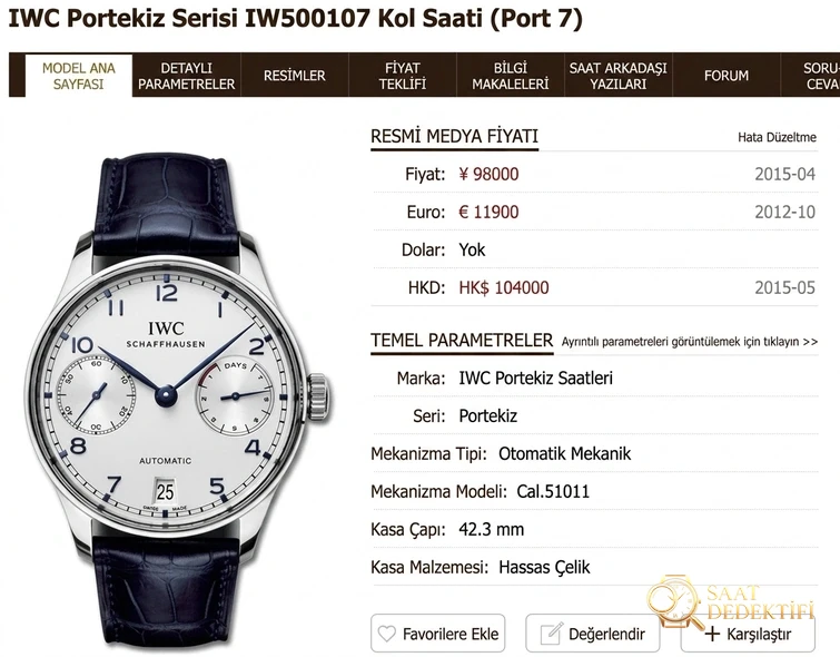 ZF Factory IWC Portugieser Kronograf ile Portugieser 7 Günlük nasıl seçilir? Aralarındaki fark nedir? - Kasa Profili ve Kurma Kolu İncelemesi