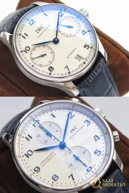 ZF Factory IWC Portugieser Kronograf ile Portugieser 7 Günlük nasıl seçilir? Aralarındaki fark nedir? - Makro Kadran ve İndeks İşçiliği