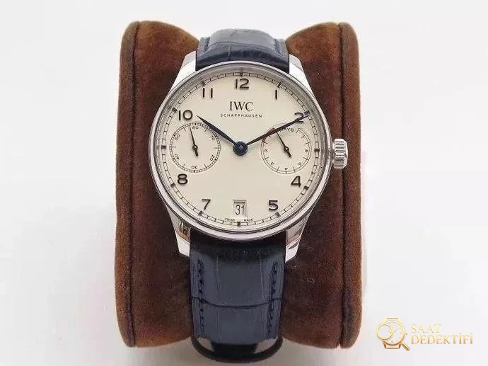 ZF Factory IWC Portugieser Seri 7 mavi akrep-yelkovanlı replika saati hangi seviyede? Orijinaliyle karıştırılabilir mi? - Kadran Detayı ve Bezel İşçiliği