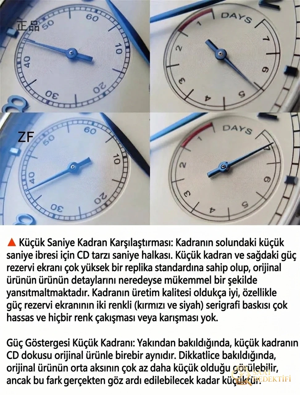 ZF Factory IWC Portugieser Serisi Portugieser 7 Gün IW500107 V5 Versiyonu ile Orijinal Karşılaştırması - Yan Profil ve Kordon Bağlantısı