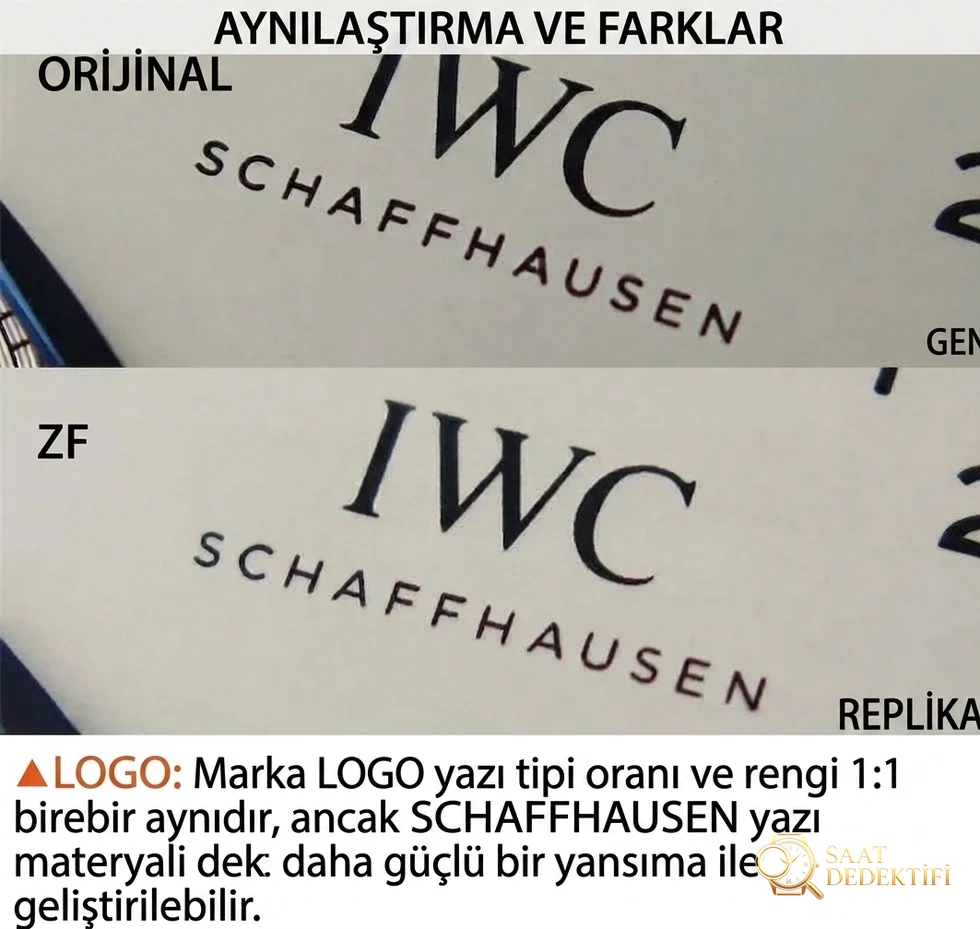 ZF Factory IWC Portugieser Serisi Portugieser 7 Gün IW500107 V5 Versiyonu ile Orijinal Karşılaştırması - Genel Açı ve Estetik Duruş