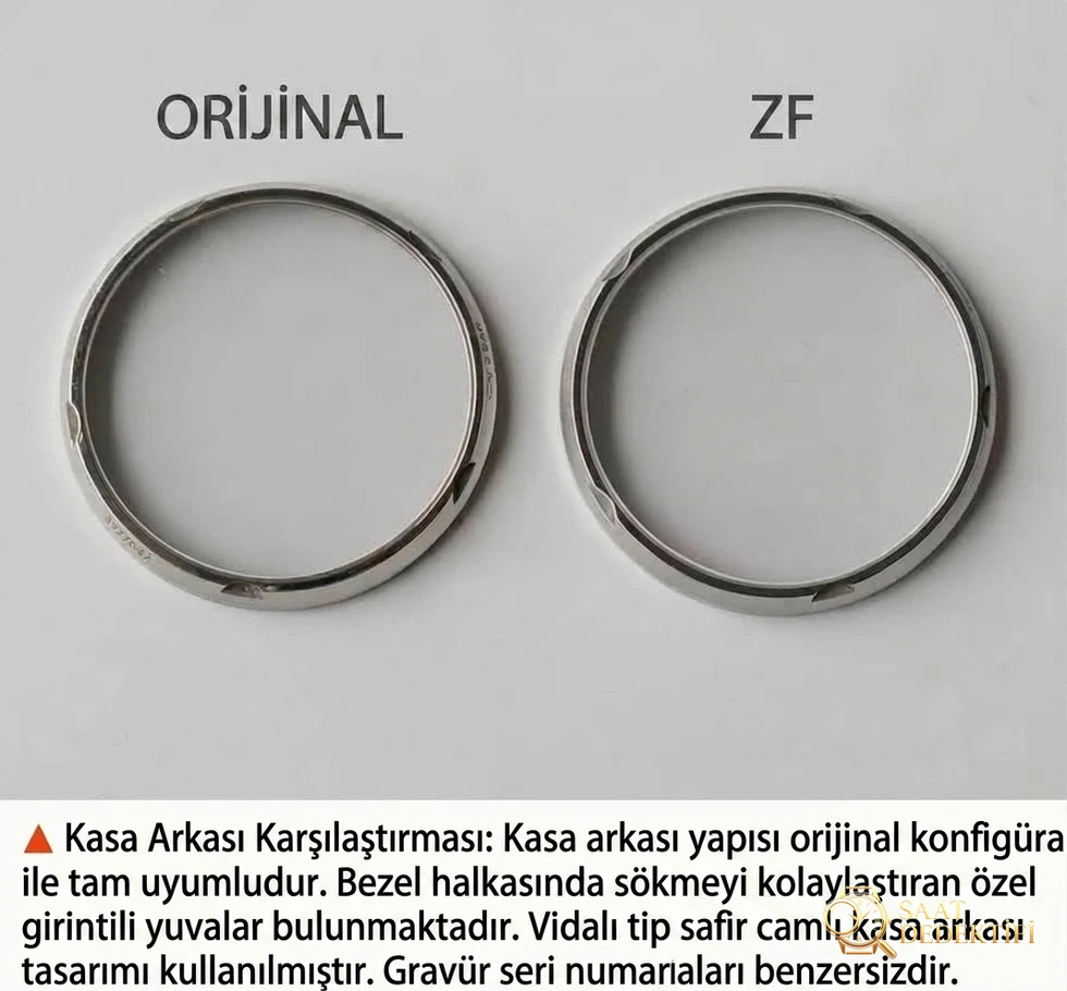 ZF Factory IWC Portugieser Serisi Portugieser 7 Gün IW500107 V5 Versiyonu ile Orijinal Karşılaştırması - Kadran İbreleri ve Saniye Akışı