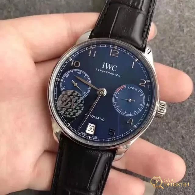 ZF Factory IWC Portugieser Yedi Gün Güç Rezervi V5 Versiyon Mavi Kadran İncelemesi - Kasa Profili ve Kurma Kolu İncelemesi