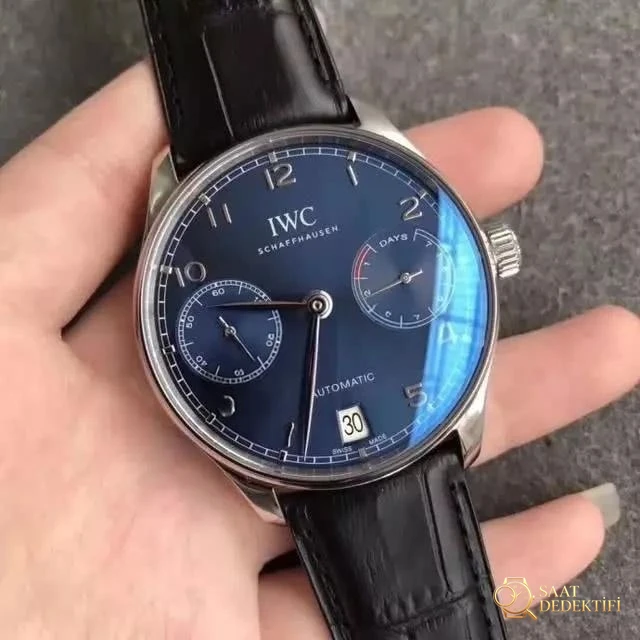 ZF Factory IWC Portugieser Yedi Gün Güç Rezervi V5 Versiyon Mavi Kadran İncelemesi - Arka Kapak ve Mekanizma Detayı