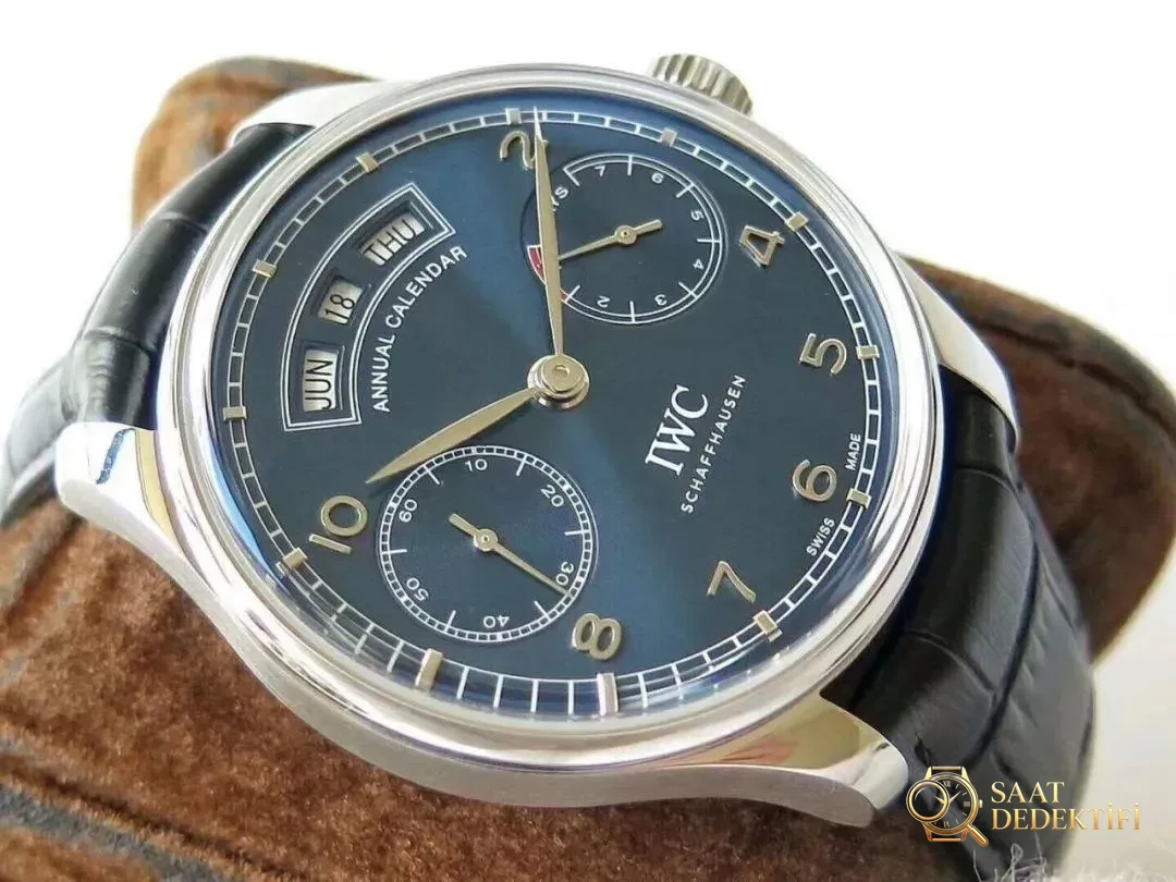 ZF Factory IWC Portugieser Yıllık Takvim Kol Saati İnceleme ve Değerlendirmesi - Kasa Profili ve Kurma Kolu İncelemesi
