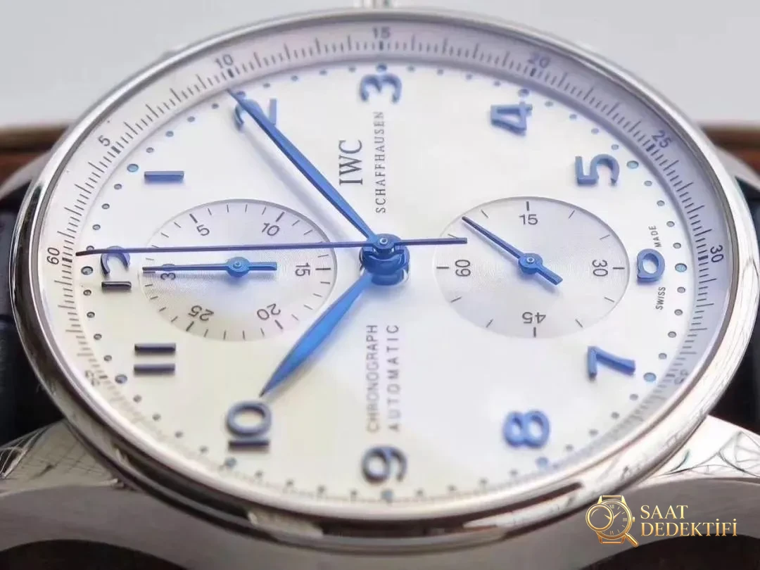 ZF Factory IWC Süper Portugieser Kronograf v2 Ultimate Versiyon Saatin Detaylı İncelemesi - Makro Kadran ve İndeks İşçiliği