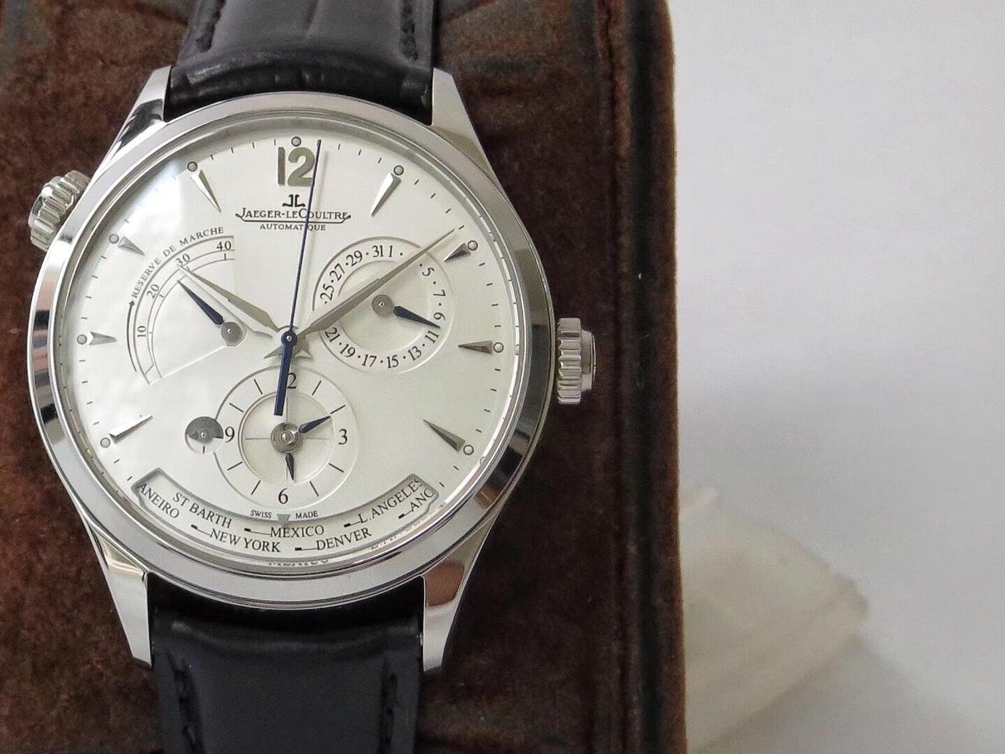 ZF Factory Jaeger-LeCoultre Master Serisi Q1428421 Geographic replika saat incelemesi — 3. fotoğraf