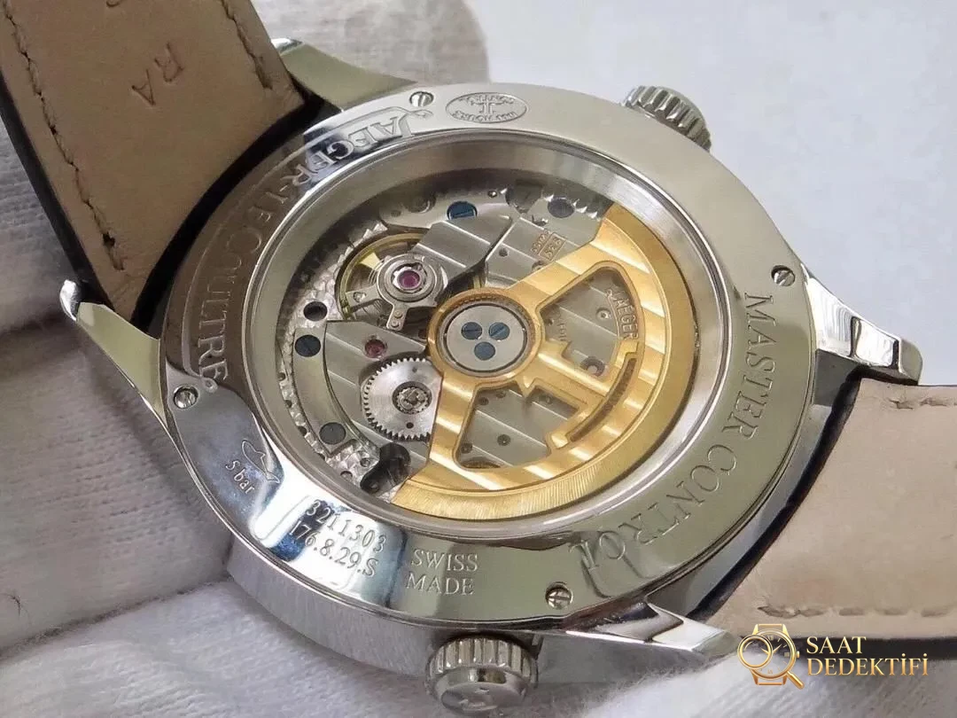 ZF Factory Jaeger-LeCoultre Master Serisi Q1428421 Geographic replika saat incelemesi - Klips Kilidi ve Lazer Damgalar