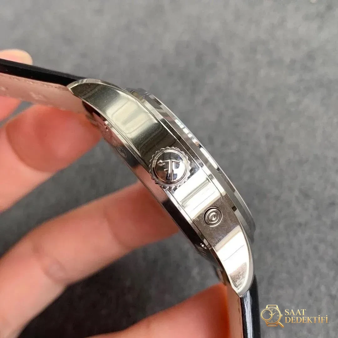 ZF Factory Jaeger-LeCoultre Master Serisi Q1428421 Geographic replika saat incelemesi - Tepe Koruması ve Ayar Fonksiyonu