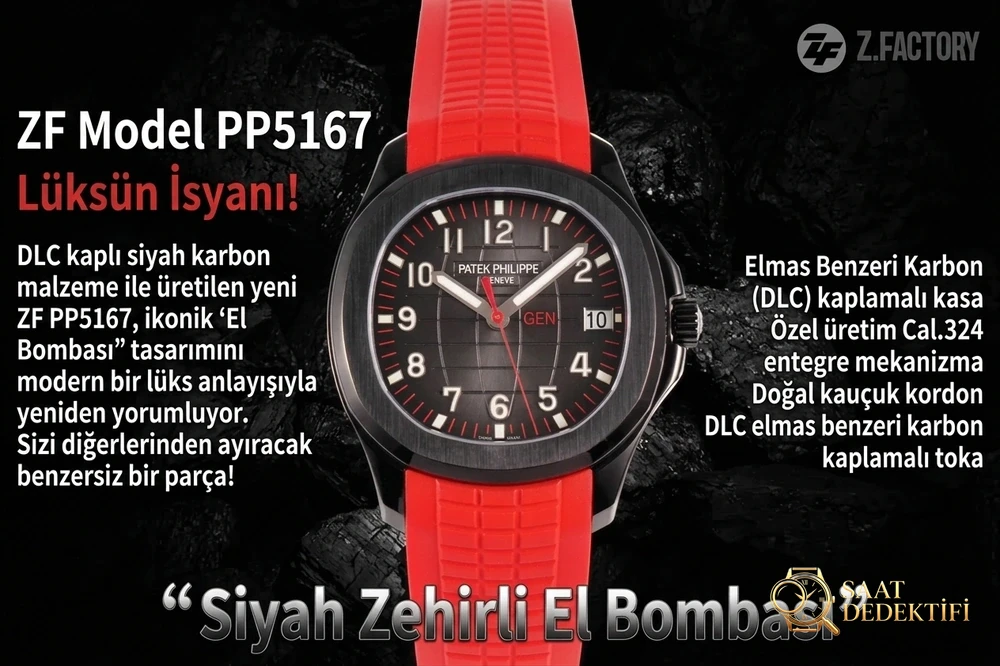 ZF Factory Patek Philippe El Bombası «Kara Venom» 5167 Detaylı İnceleme - Bilekte Duruş ve Kasa Orantısı