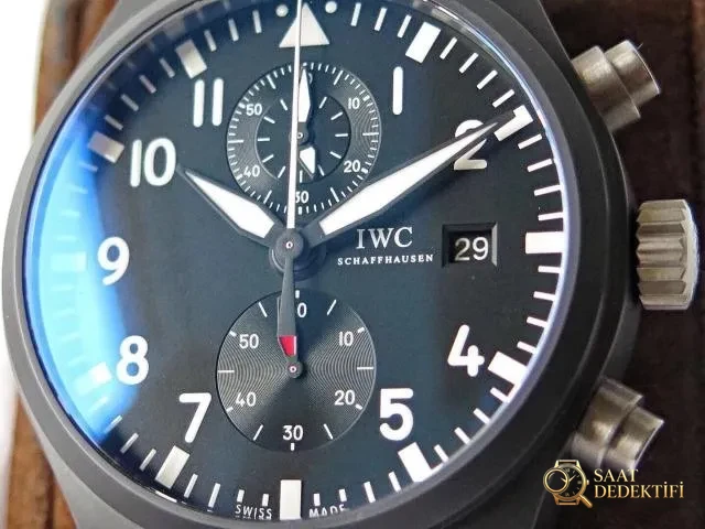 ZF Factory Replika IWC Top Gun Miramar IW389001 ve IW389002 Seramik Saatler Yayınlandı - Kasa Profili ve Kurma Kolu İncelemesi