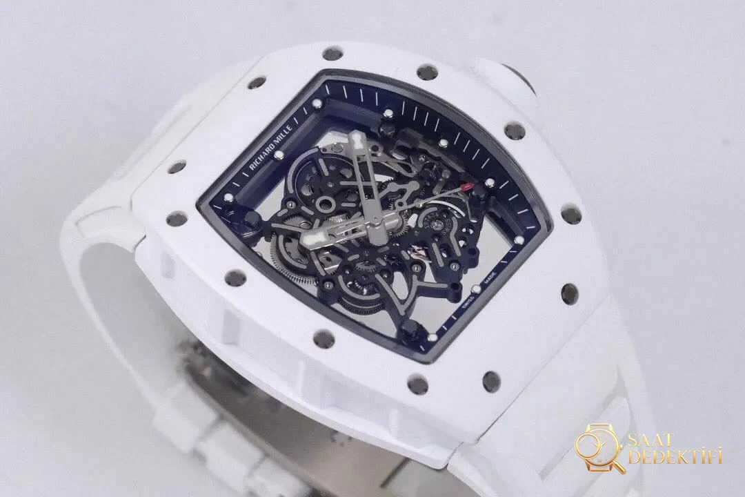 ZF Factory Richard Mille RM-055 V3 Versiyonu — Beyaz Efsane, Yeni Neslin Saat Kralı! - Makro Kadran ve İndeks İşçiliği