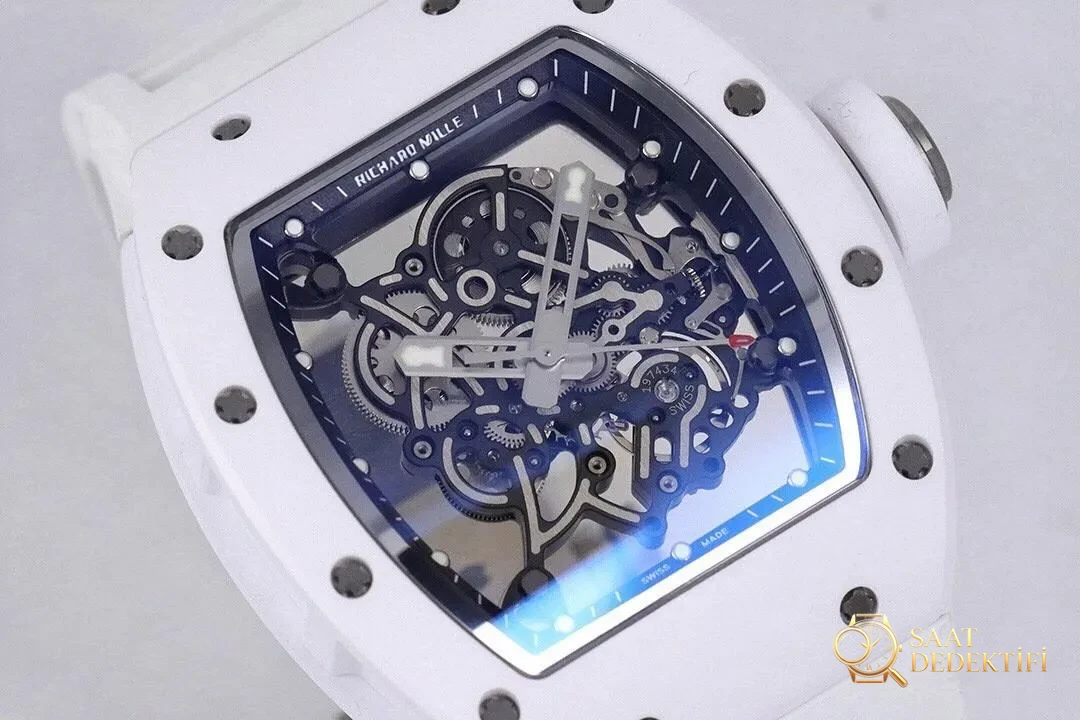 ZF Factory Richard Mille RM-055 V3 Versiyonu — Beyaz Efsane, Yeni Neslin Saat Kralı! - Klips Kilidi ve Lazer Damgalar