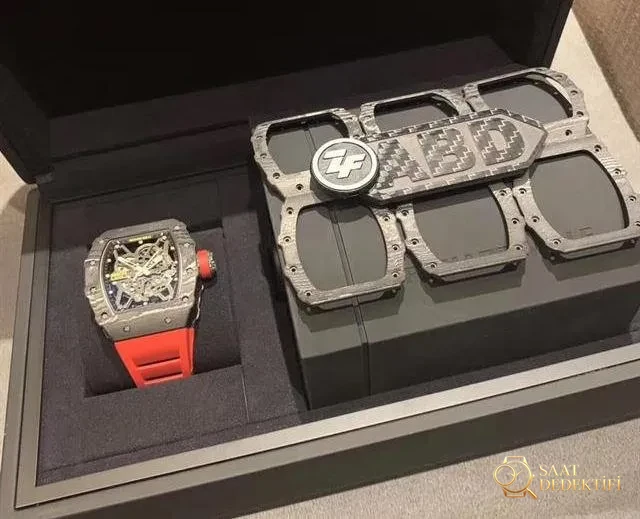 ZF Factory Richard Mille RM035-2 ABD İşbirliği Modifiye Karbon Fiber Kol Saati İncelemesi - Kadran Detayı ve Bezel İşçiliği