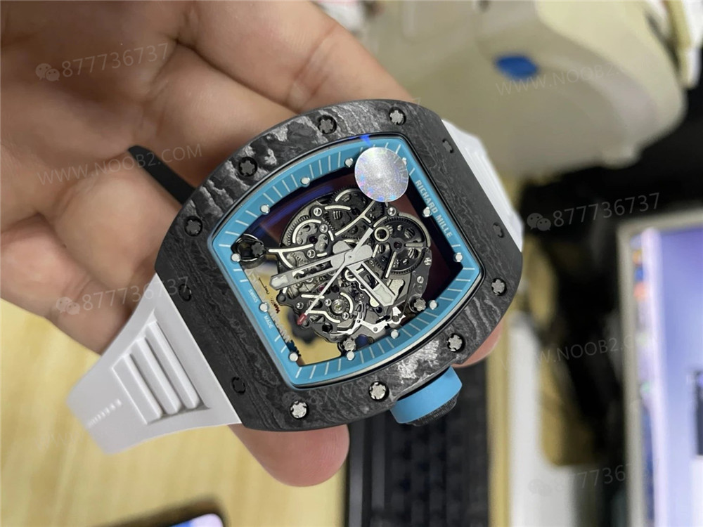 ZF Factory Richard Mille RM055 NTPT Karbon Fiber Tiffany Blue - Abu Dhabi Yas Marina Pisti Sınırlı Üretim Replika Saat — 2. fotoğraf