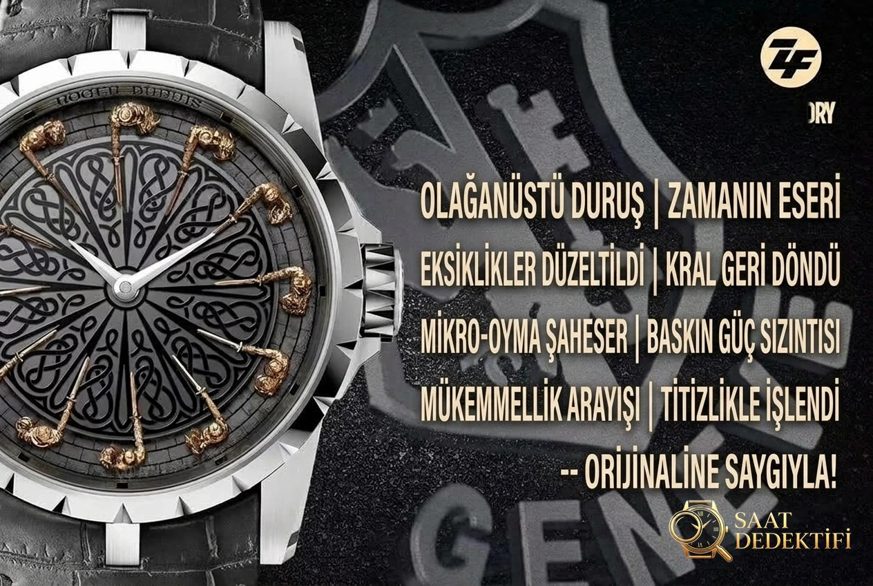 ZF Factory Roger Dubuis Yuvarlak Masa Şövalyeleri almaya değer mi? - Kadran Detayı ve Bezel İşçiliği
