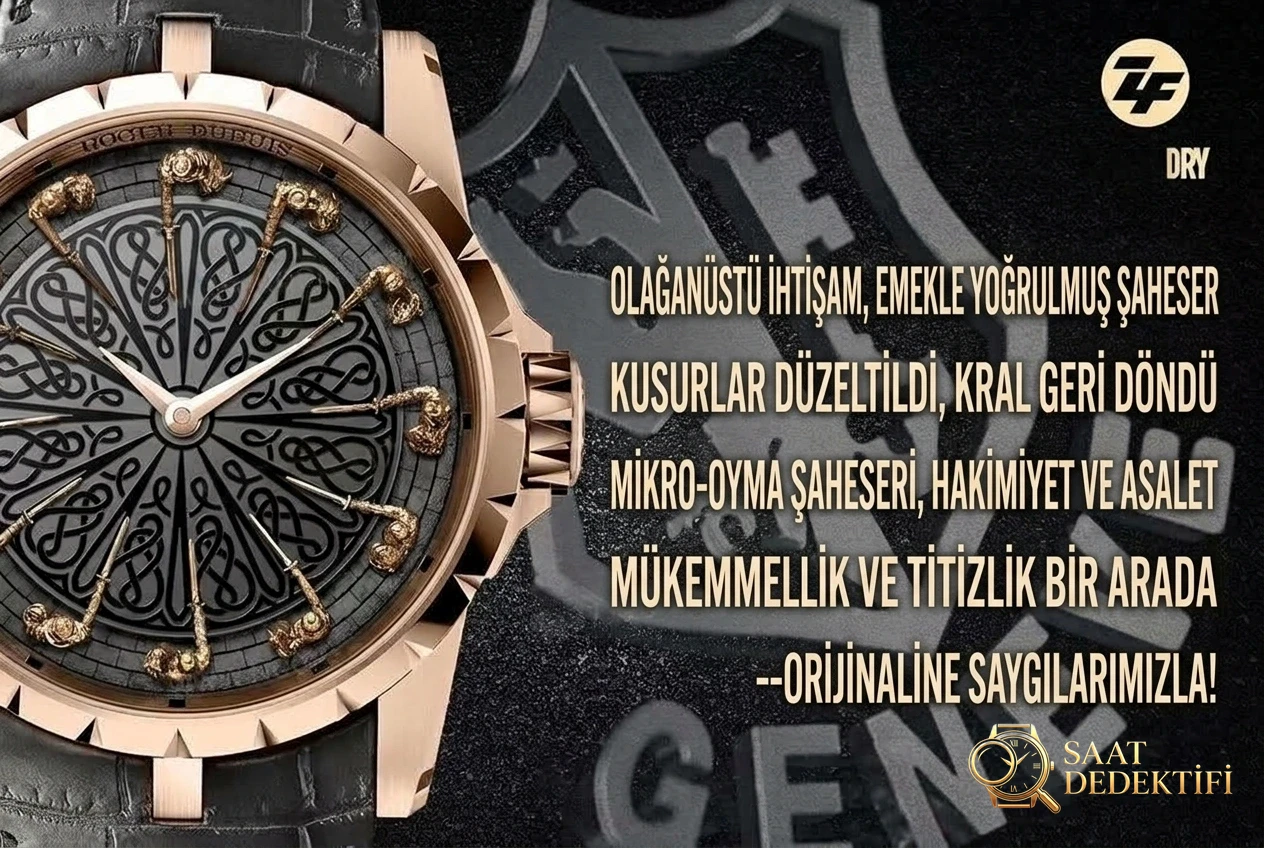 ZF Factory Roger Dubuis Yuvarlak Masa Şövalyeleri almaya değer mi? - Kasa Profili ve Kurma Kolu İncelemesi