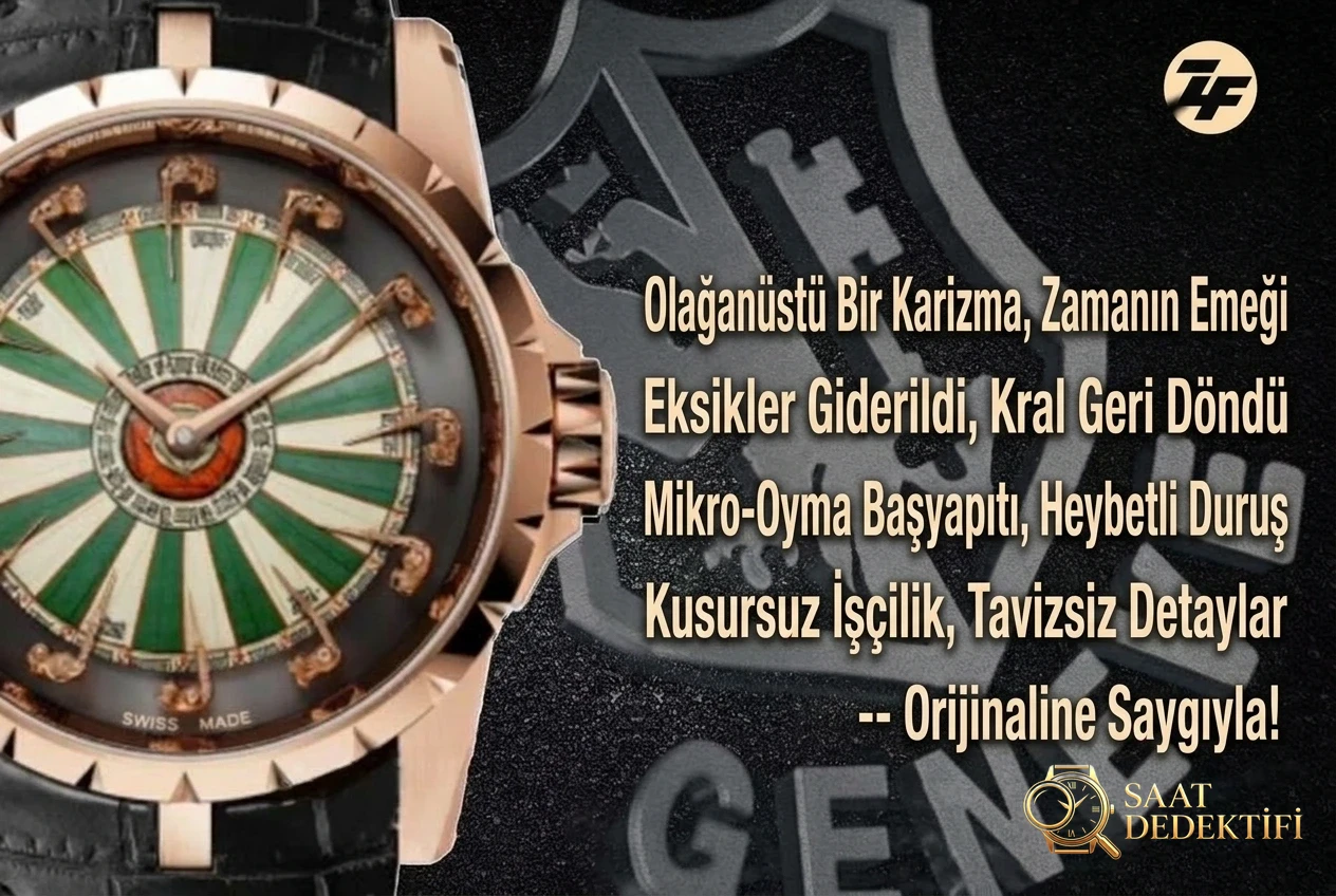 ZF Factory Roger Dubuis Yuvarlak Masa Şövalyeleri almaya değer mi? - Arka Kapak ve Mekanizma Detayı