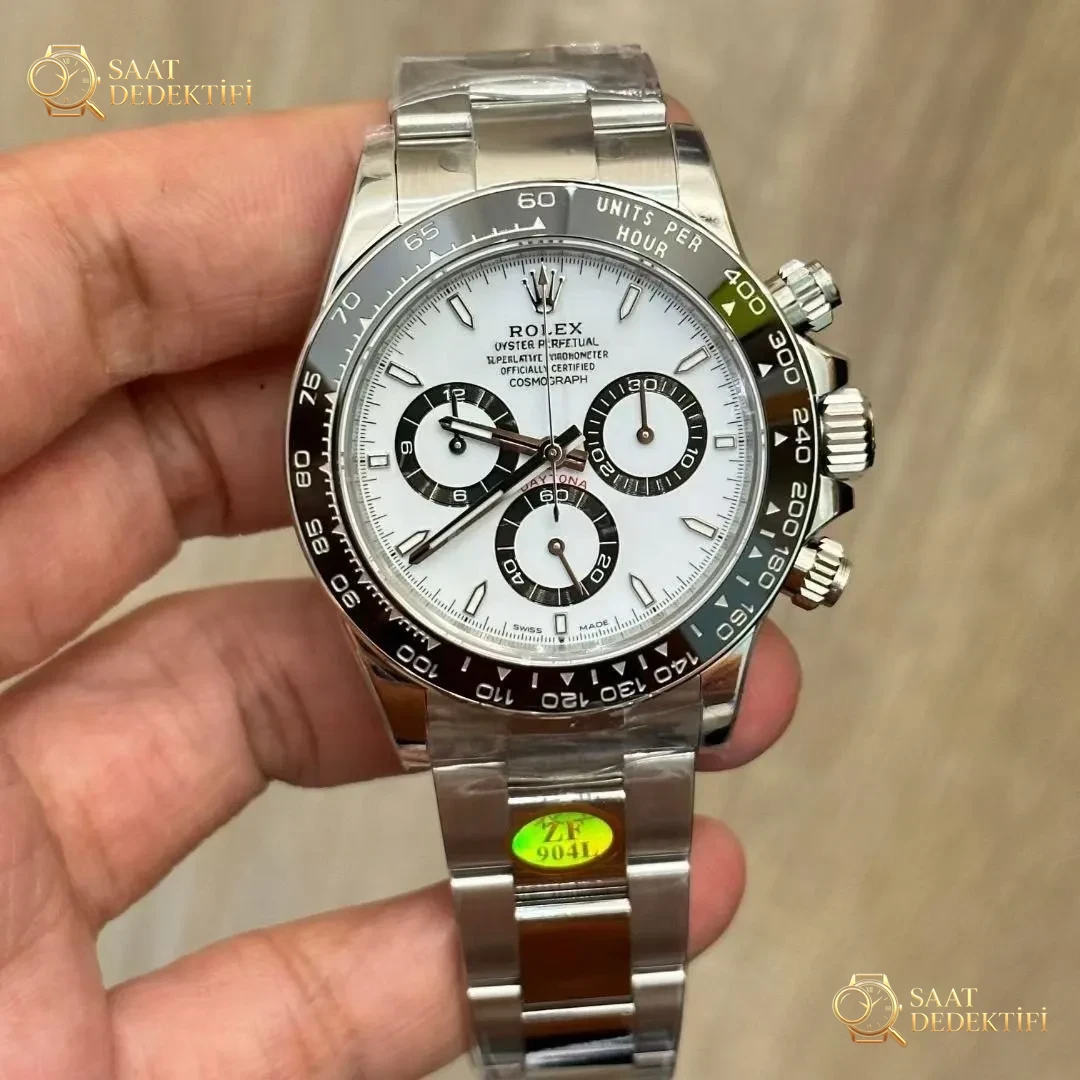 ZF Factory Rolex 2023 yeni Daytona m126500ln panda işçiliği nasıl? - Kasa Profili ve Kurma Kolu İncelemesi